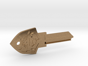 Zelda Shield House Key Blank - KW1/66 in Natural Brass