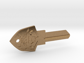 Zelda Shield House Key Blank - SC1/68 in Natural Brass