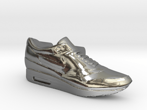 Nike Air Max 1 Lacelock (1 piece) in Fine Detail Polished Silver