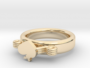 Hearted Butterfly Ring Ø22.26 Mm - Ø0.876 inch in 14K Yellow Gold