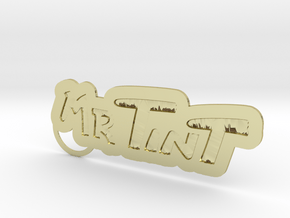 Mrtintkeychain01 in 18k Gold Plated Brass