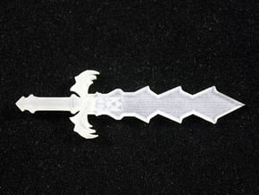 Demon King Sword in Tan Fine Detail Plastic
