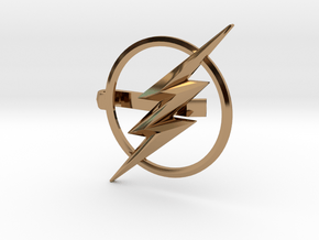 Flash tie clip in Polished Brass