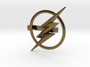 Flash tie clip in Polished Bronze