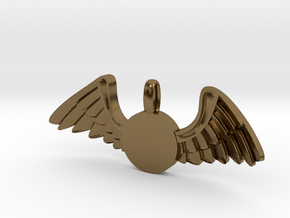 Journeyer-Flying - Key chain in Polished Bronze