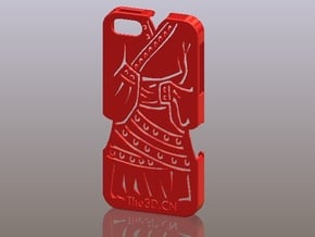 iPhone5_The Chinese Style -- Ancient costume 02 in Red Processed Versatile Plastic