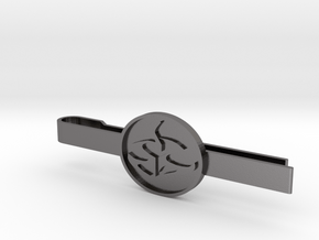 Agent 47 tie clip in Polished Nickel Steel