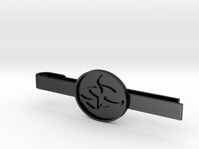 Agent 47 tie clip in Polished and Bronzed Black Steel