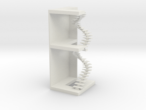 Staircase Duo in White Natural Versatile Plastic