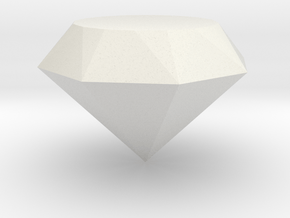 Diamond Tom in White Natural Versatile Plastic