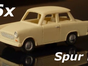 Trabant 601 6er Satz Spur N in Smooth Fine Detail Plastic