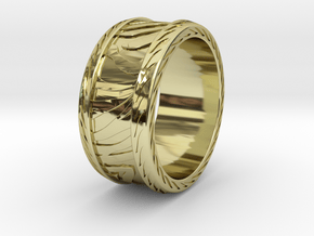 PRIMAL RING SIZE 10 in 18k Gold Plated Brass