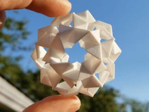 Pinwheel Lattice - 5.6 cm in White Natural Versatile Plastic
