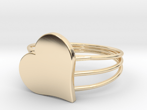 Size 9 Heart For ALL in 14K Yellow Gold