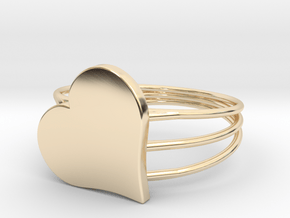 Size 11 Heart For ALL in 14K Yellow Gold