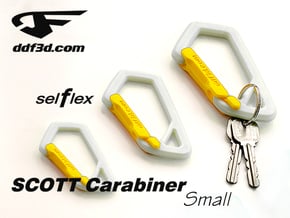SCOTT Carabiner *Small* DH009SW in White Natural Versatile Plastic