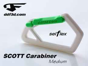 SCOTT Carabiner *Medium* DH008SW in White Natural Versatile Plastic