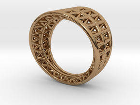 Framework Ring in Polished Brass