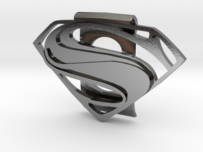 Superman Money Clip in Polished Silver