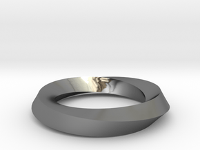 RingSwirl180 in Fine Detail Polished Silver
