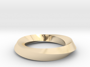 RingSwirl180 in 14k Gold Plated Brass