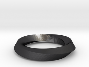 RingSwirl180 in Polished and Bronzed Black Steel