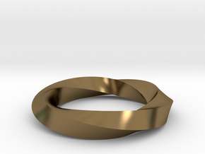 RingSwirl360 in Polished Bronze