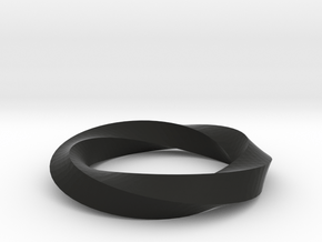 RingSwirl360 in Black Natural Versatile Plastic