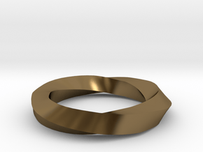 RingSwirl270 in Polished Bronze