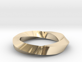 RingSwirl270 in 14k Gold Plated Brass