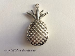 My Little Pineapple in Fine Detail Polished Silver