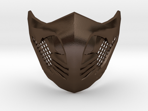 Scorpion Mask MKX (wearable) in Polished Bronze Steel