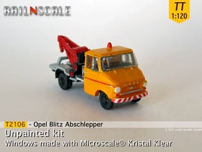Opel Blitz A Abschlepper (TT 1:120) in Smooth Fine Detail Plastic