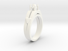 Ø16.51 Mm Diamond Ring Ø4.4 Mm Round Fit in White Processed Versatile Plastic