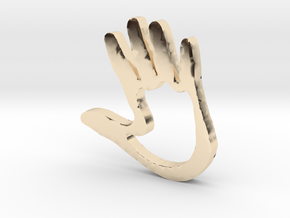 High5 in 14k Gold Plated Brass