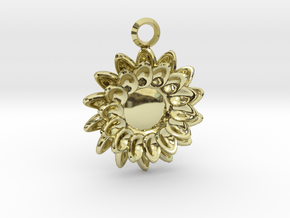 Floral Petal Keychain - Custom Initials  in 18k Gold