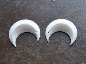  Princess' Earrings - part 2 in White Processed Versatile Plastic