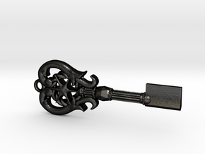 Shapeways Key in Matte Black Steel