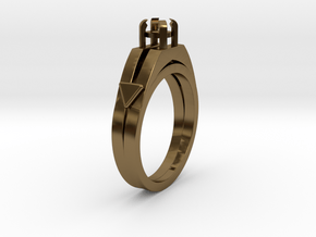 Ø0.877 inch-Ø22.29 Mm Diamond Ring Ø0.208 inch-Ø5. in Polished Bronze