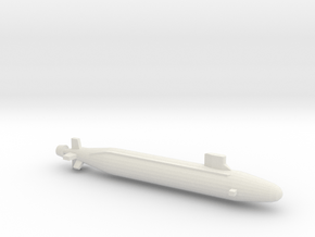  Seawolf-Class SSN, Full Hull, 1/1800 in White Natural Versatile Plastic