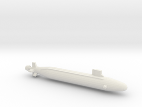  Seawolf-Class SSN, Full Hull, 1/2400 in White Natural Versatile Plastic