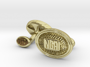 NGA Cufflinks in 18k Gold Plated Brass