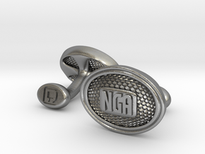 NGA Cufflinks in Natural Silver