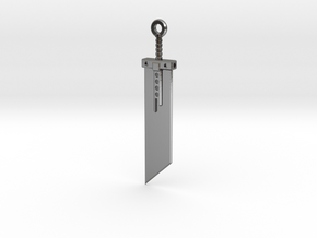 Fantasy Sword Keychain / Box Opener in Polished Silver