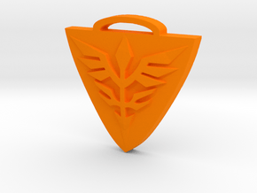 Neo Zeon Keychain in Orange Processed Versatile Plastic