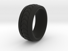 Braid Inlay RING 1 Size 9.5 in Black Natural Versatile Plastic
