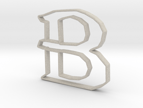 Typography Pendant B in Natural Sandstone