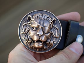 "The Colonel" Belt Buckle in Natural Bronze