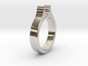 Ø20.20mm - Ø0.795inch Diamond Ring Cool Ø6.2mm Fit in Platinum