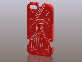 iPhone5_The Chinese Style -- Ancient costume 07 in Red Processed Versatile Plastic